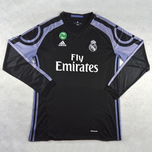Real Madrid LS Third 2016/17 Soccer Jersey Shirt